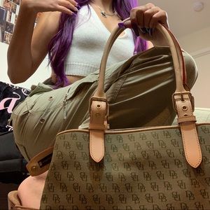 Rare Green Monogram Dooney & Bourke Bag